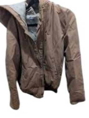 Men’s Amazon Size Extra Small (XS) Brown Bomber Jacket Zip Front Casual Outerwea